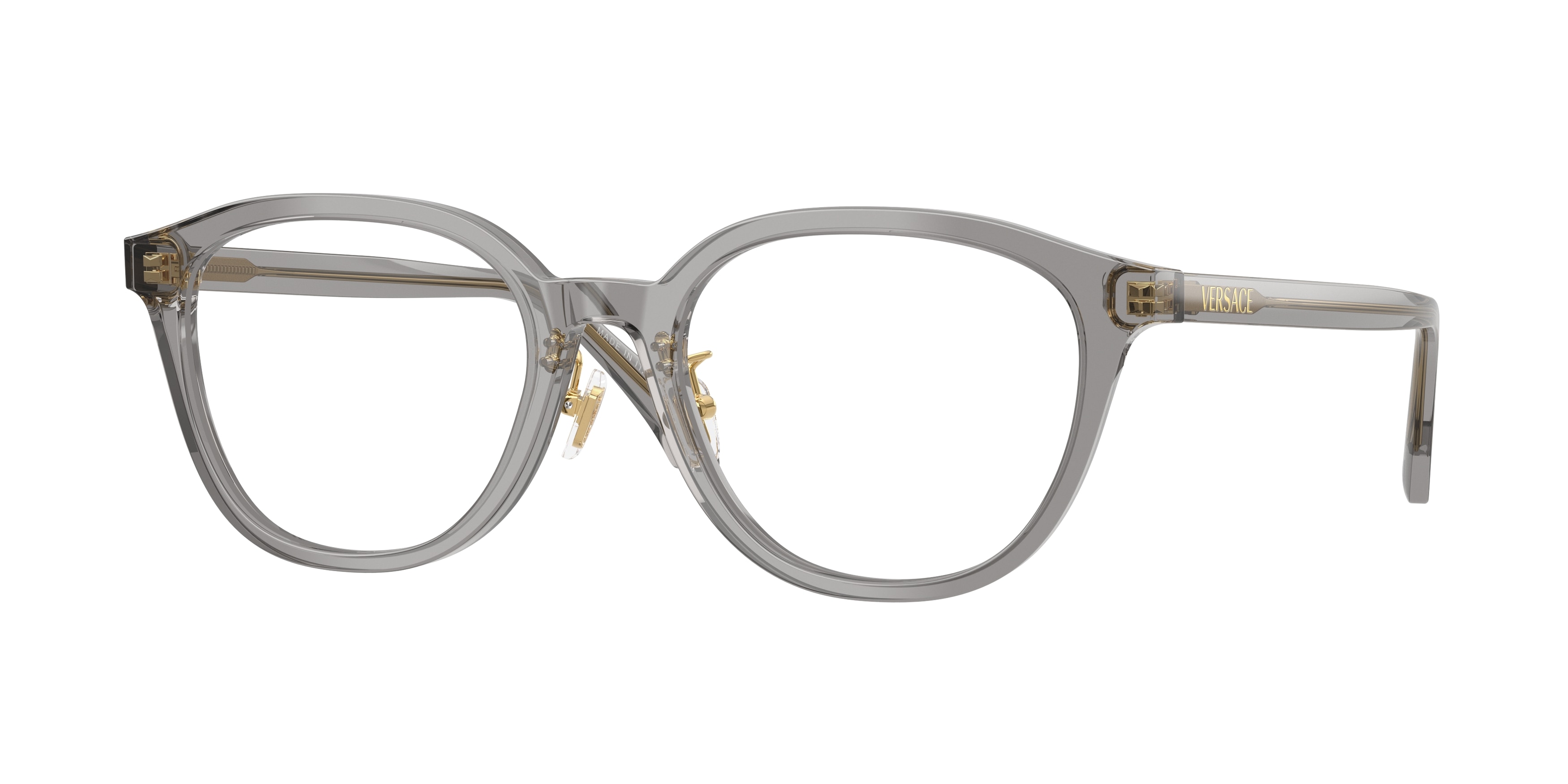 Versace Damen VE3379D 5510 Optische Fassungen Acetat Grau Transparent Pantos Normal-image